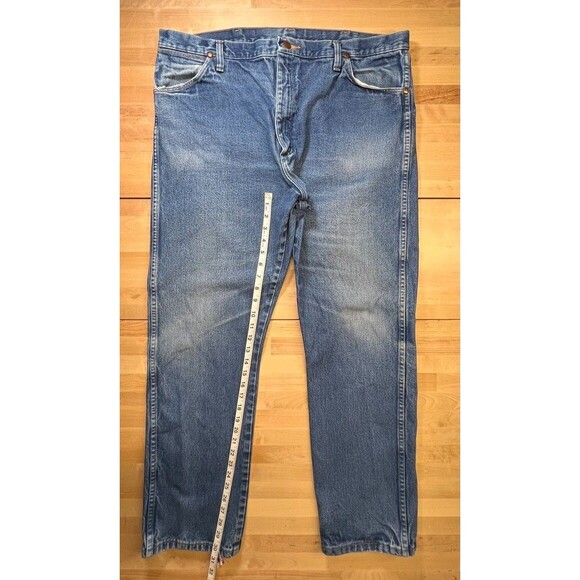 Wrangler Cowboy Cut Original Fit Denim Blue Jeans 40x32 Work Pants 13MWZPW - Picture 5 of 12